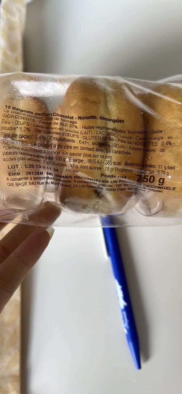 Pasquier inter 10 beignets parfum Chocolat-Noisette packshot
