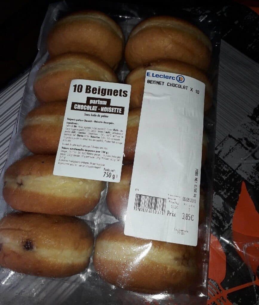 Leclerc Beignets chocolat x10 packshot