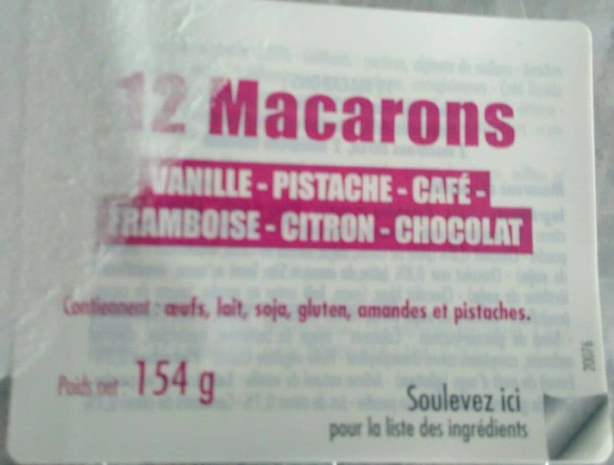 Open Food Facts Macarons gourmands packshot