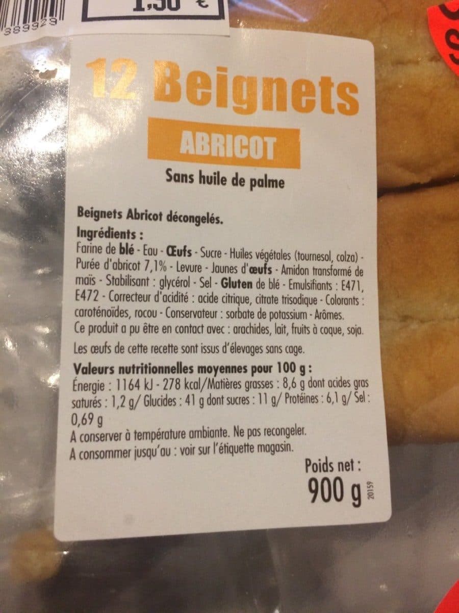 Open Food Facts Beignets aux Abricots packshot