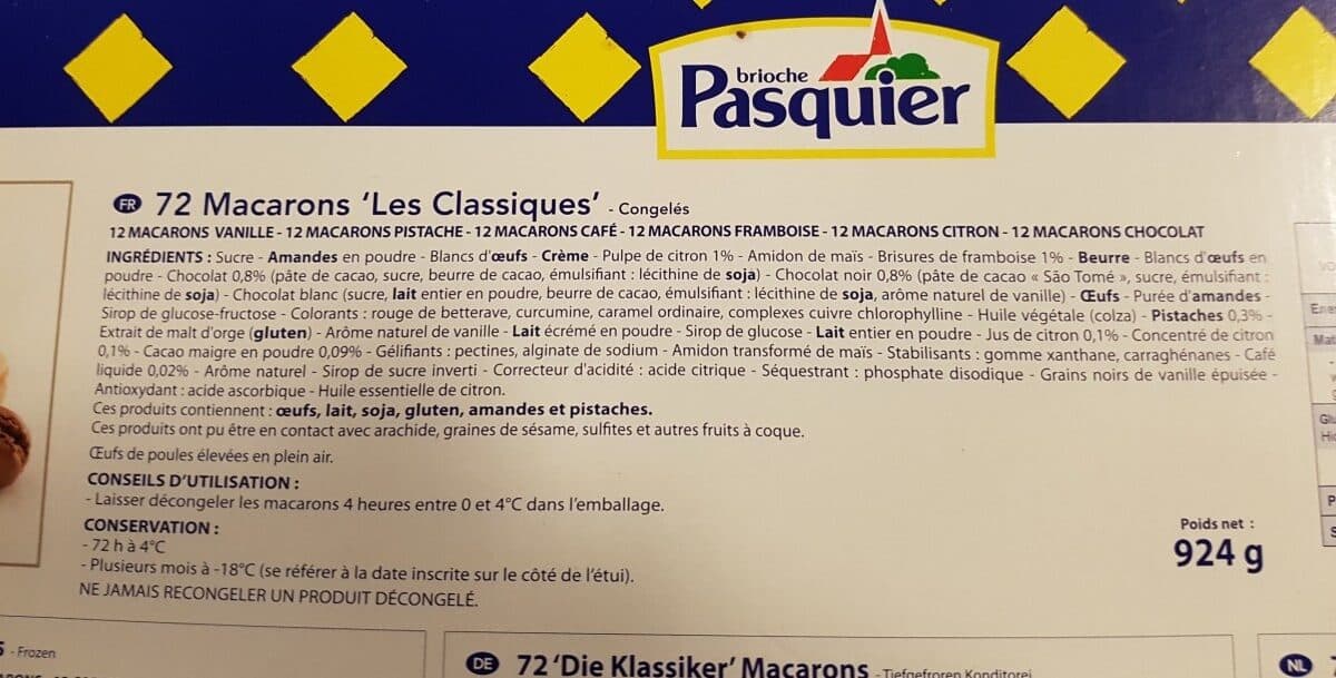 72 macarons Macarons packshot