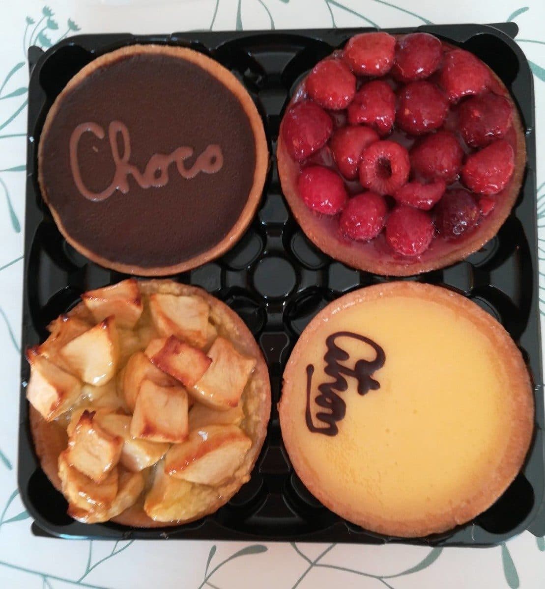GIE GPBR 4 tartelettes framboises, citron, chocolat et pomme packshot