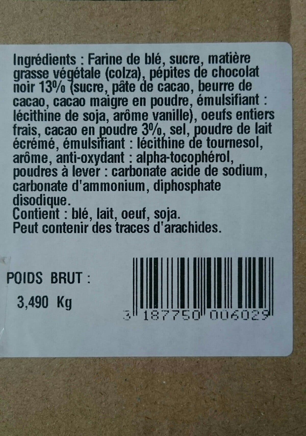 Morning biscuit Cookie chocolat packshot