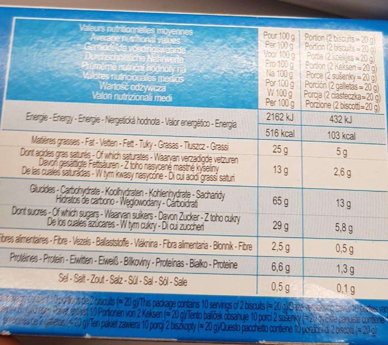 Open Food Facts Sablés nappés au chocolat au lait packshot