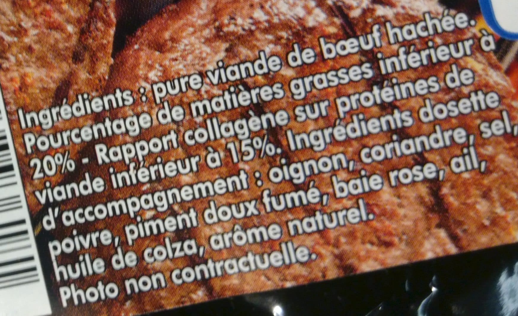 Charal 4 Hachés de Bœuf et sachet d'assaisonnement spécial grillades packshot