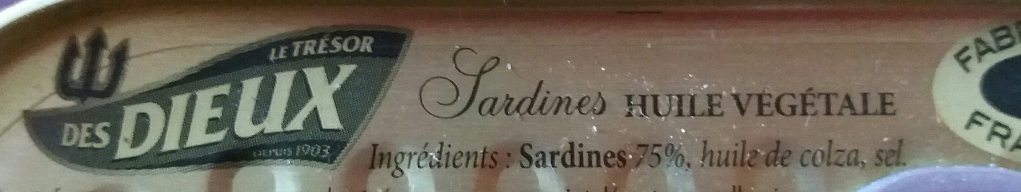 Le Trésor Des Dieux Sardine huile végétale packshot