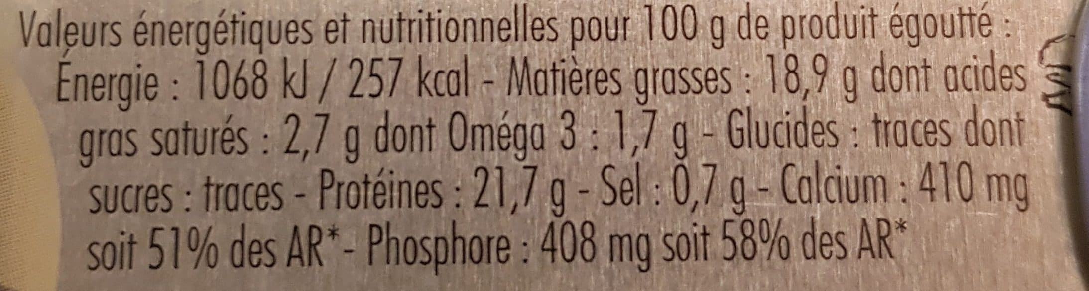 Les Dieux Sardines à l'Huile Végétale packshot