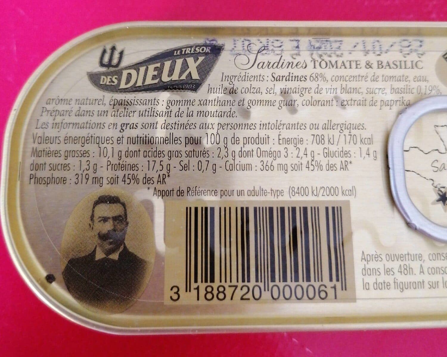 Le trésor des dieux Sardines à La Tomate Le Trésor Des Dieux 46G X 3 packshot
