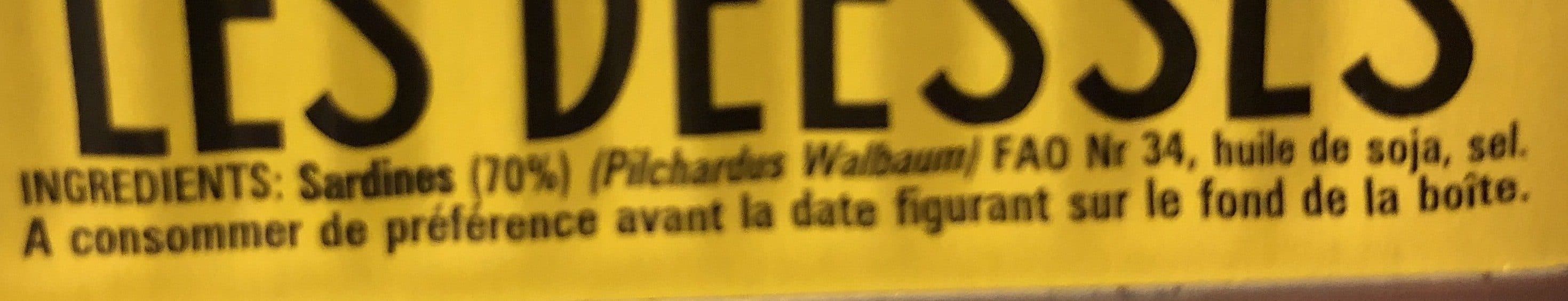 Les Déesses Sardines à l'huile végétale packshot