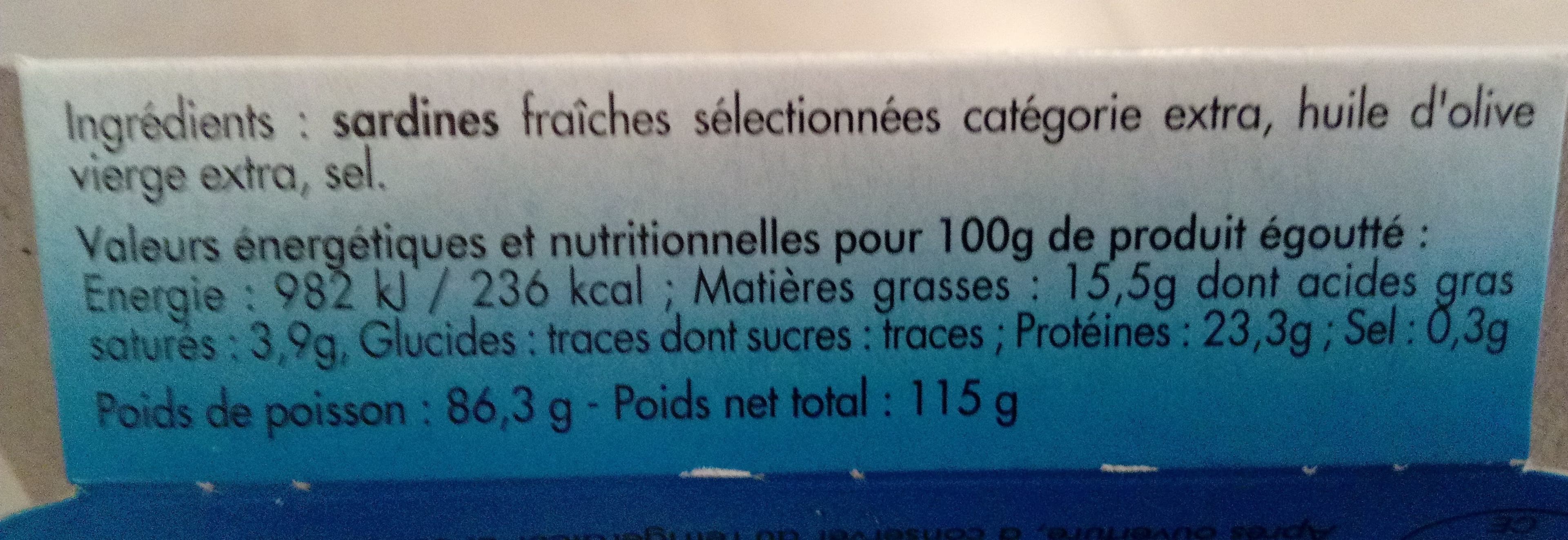 Confrerie De La Sardine De St Gilles Croix De Vie Sardine millésimées à l'huile d'olive vierge extra packshot