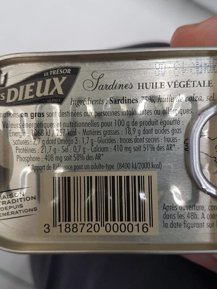 Les dieux Sardine Huile Les Dieux 3X1 / 15 packshot