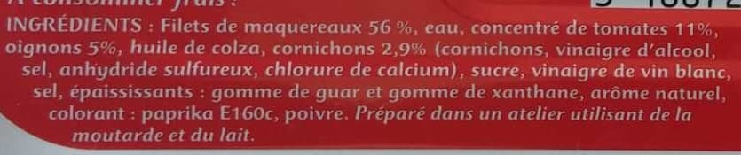 les Dieux Filets de Maquereaux Catalane packshot