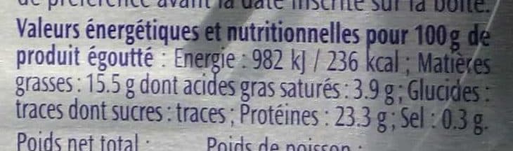 Le Trésor des Dieux Sardines Primeur packshot