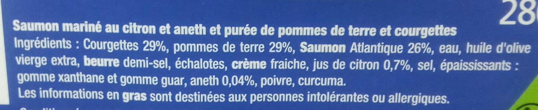 La Cuisine d'Océane Saumon Mariné & Purée de Courgette et Pomme de terre packshot