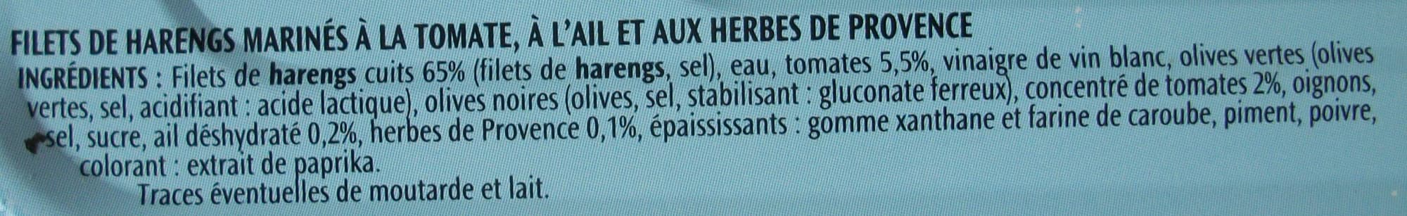 Le Trésor des Dieux Filets de harengs (Tomate, Ail et Herbes de Provence, Sans Huile) packshot