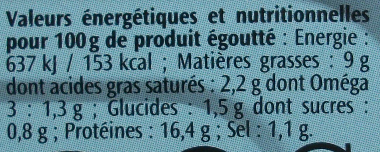 Le Trésor des Dieux Filets de harengs (Tomate, Ail et Herbes de Provence, Sans Huile) packshot