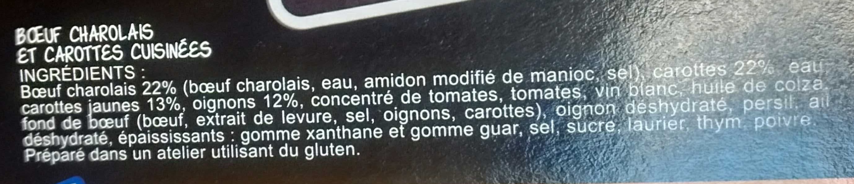 La Cuisine d'Océane Bœuf charolais & carottes cuisinées packshot