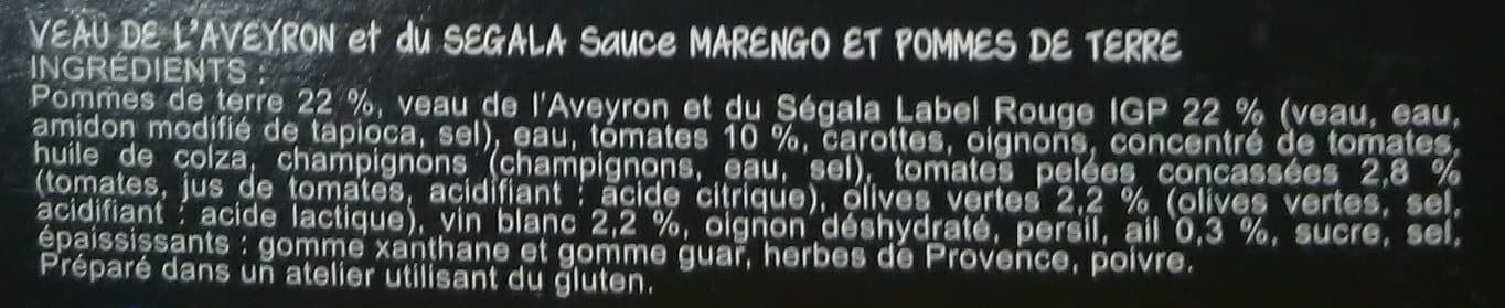 La Cuisine d'Océane Veau de l'Aveyron et du Segala au Marengo packshot