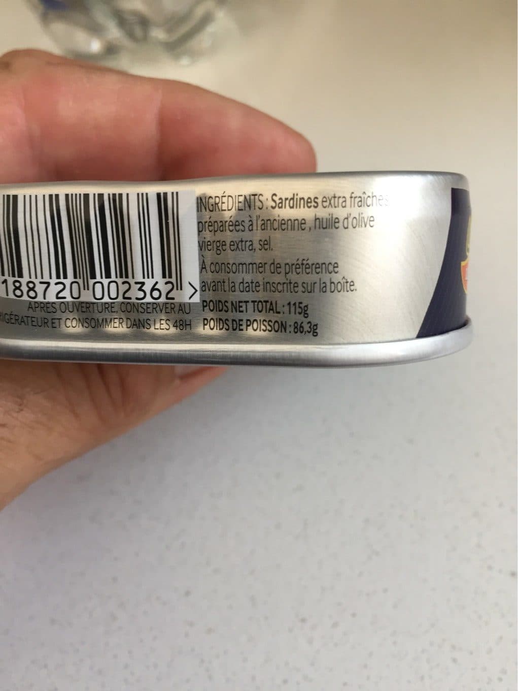 Le Tresor Des Dieux Sardines à l'huile d'olive extra vierge packshot