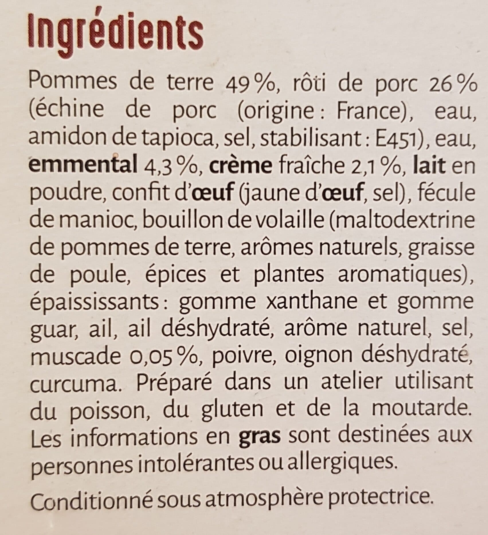 la Cuisine d'Océane Rôti de Porc Gratin Dauphinois packshot