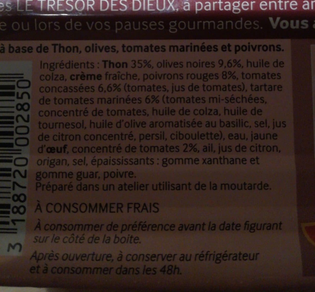 Le Trésor des Dieux Les tartinables packshot