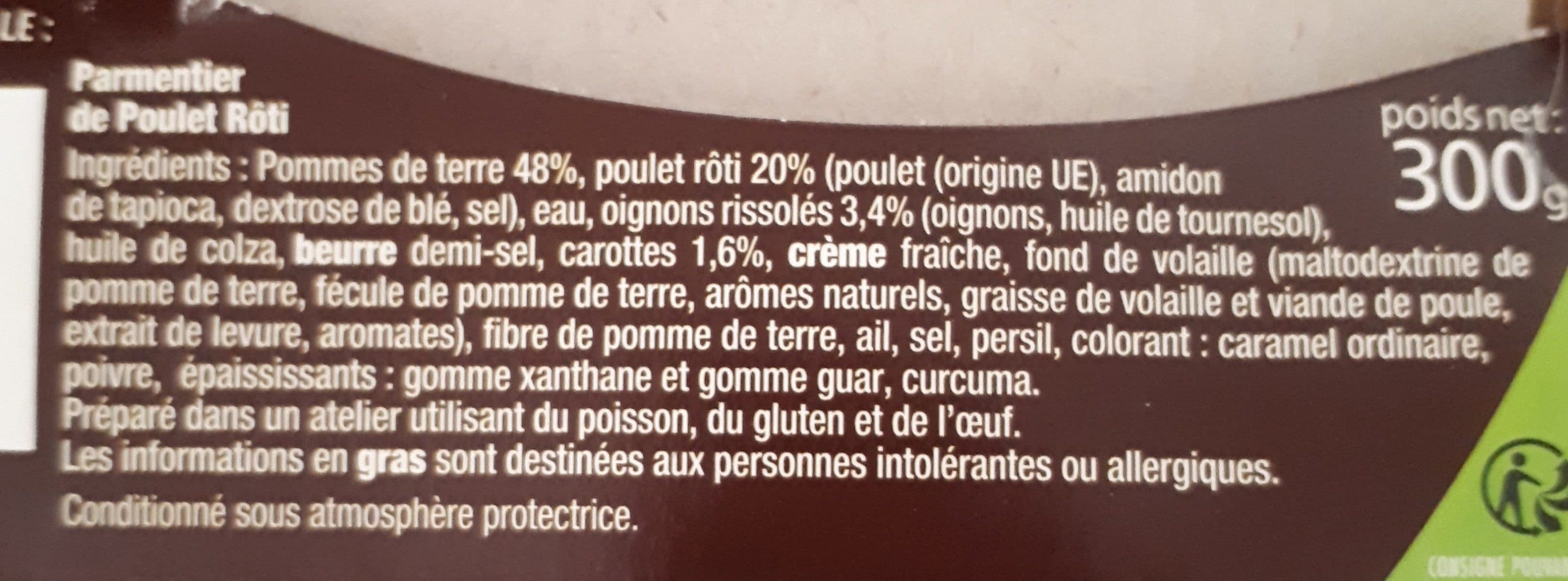 La cuisine d oceane Parmentier de poulet roti packshot
