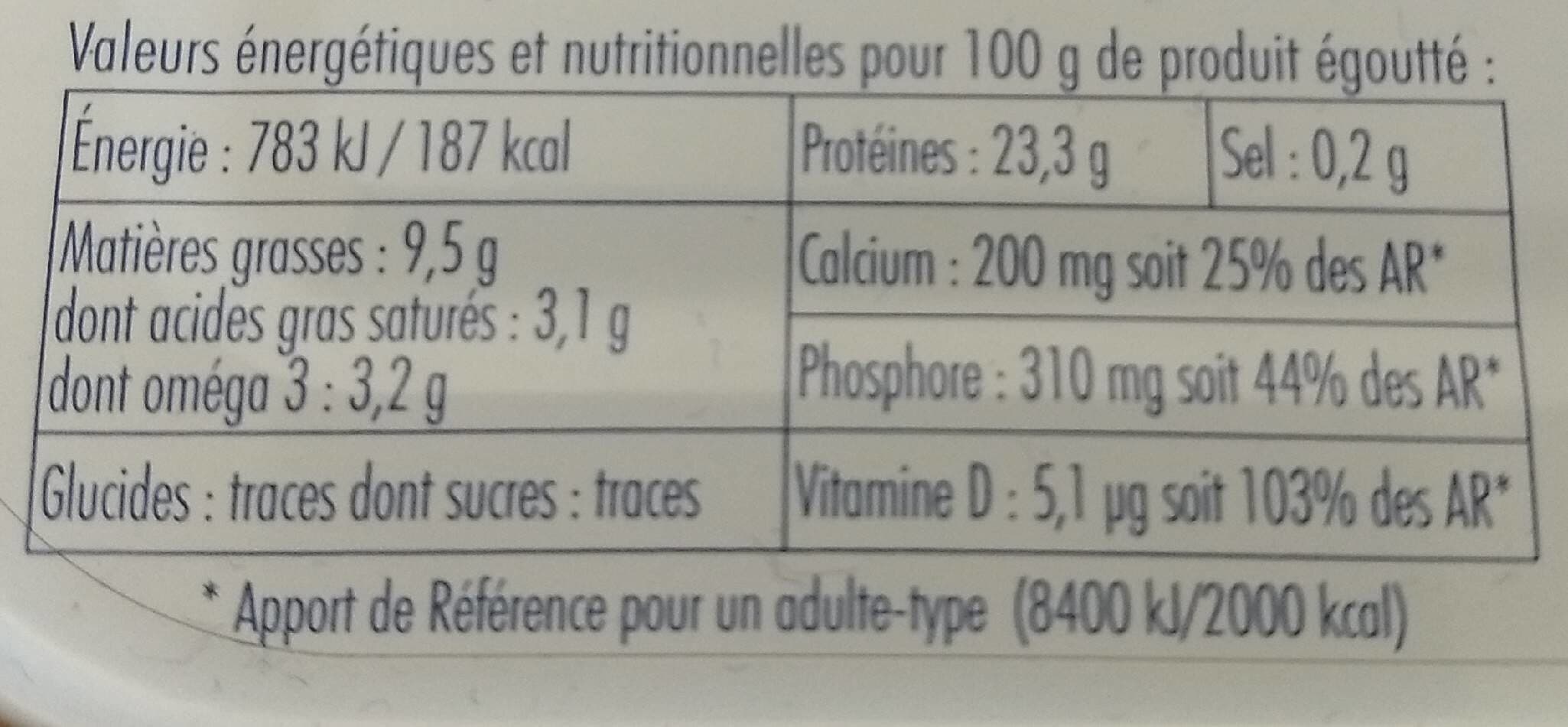 Le tresor des dieux Sardines au naturel packshot