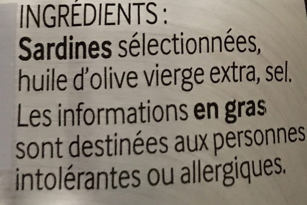 Le Trésor Des Dieux 1/6 sardines En direct de nos côtes packshot