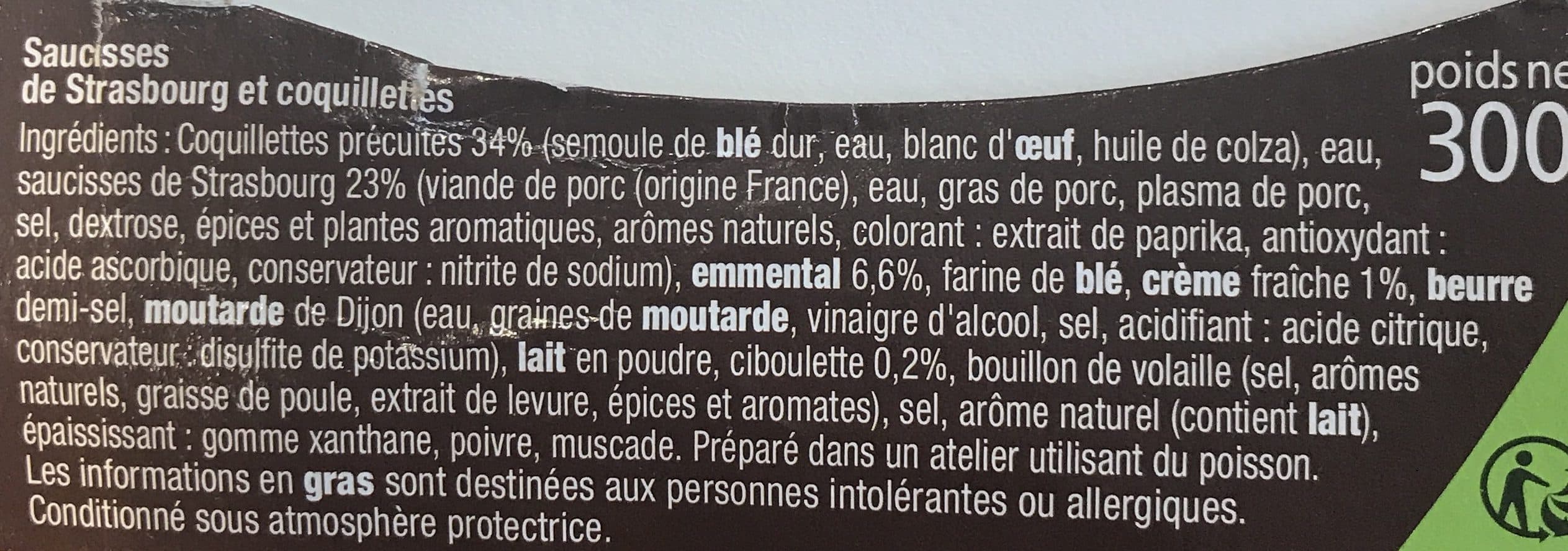 La Cuisine D'Océane Saucisses de Strasbourg - Gratin de Coquillettes packshot