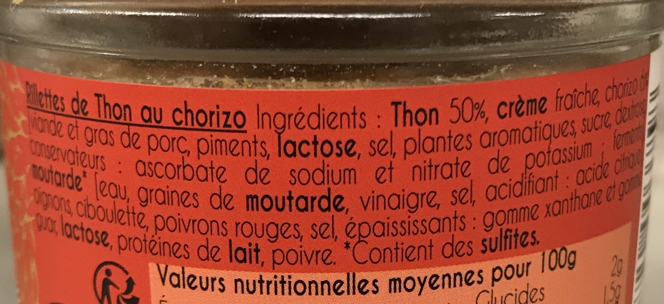 Le Tresor Des Dieux Rillettes thon chorizo packshot