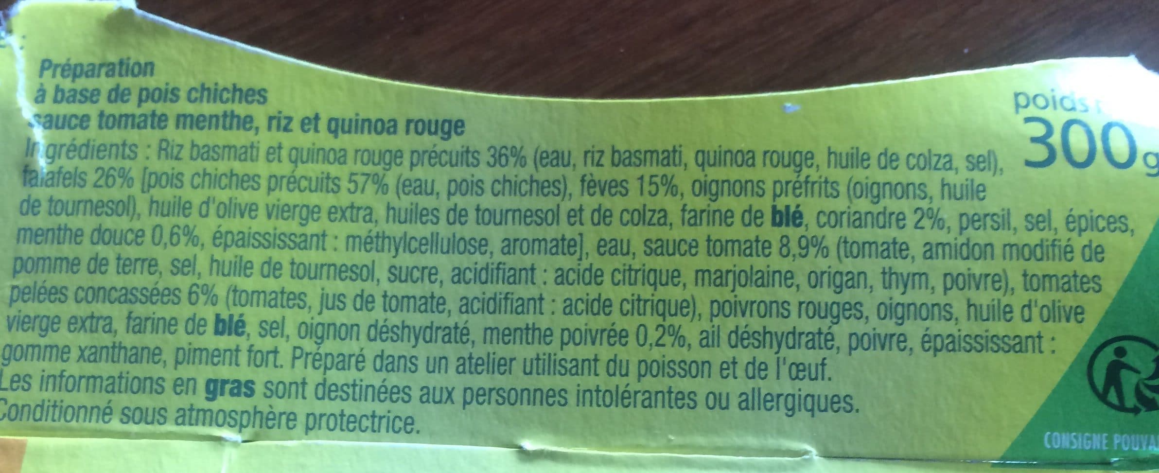 La Cuisine d'Océane Falafels Pois Chiches Coriandre & Menthe Riz et Quinoa packshot