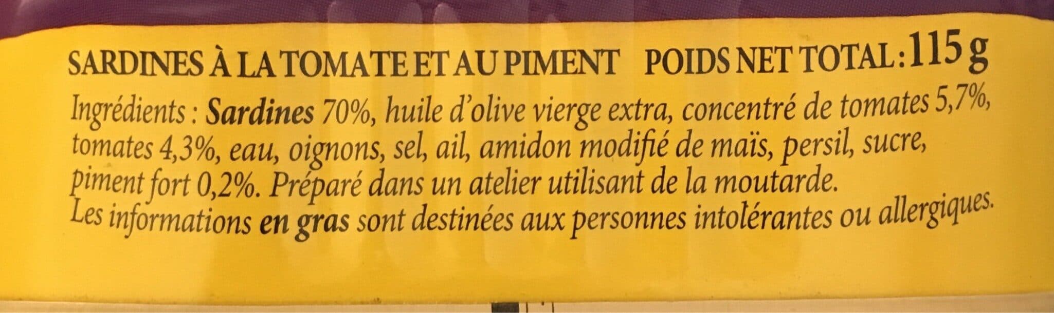 Les Dieux Sardines arrabiata packshot
