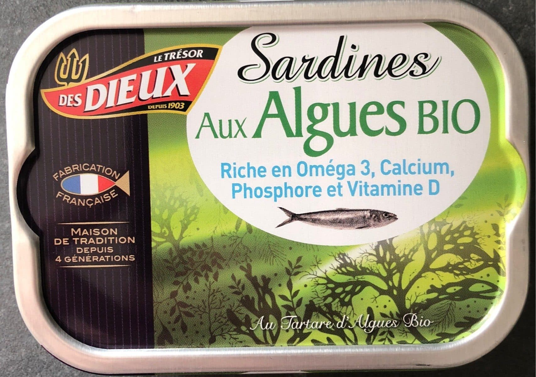 Le Trésor des Dieux Sardine aux Algues Bio packshot