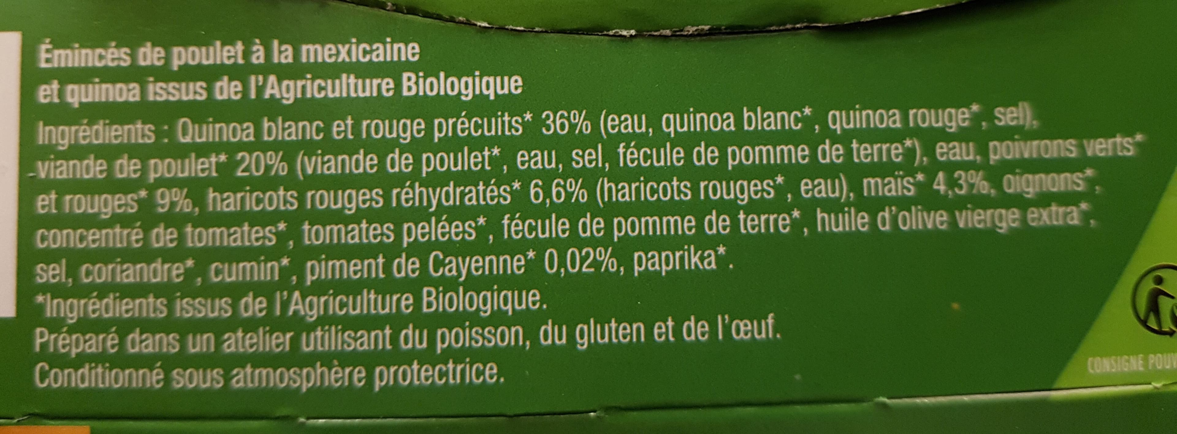La Cuisine d'Océane Poulet à la Mexicaine & Duo de Quinoa packshot