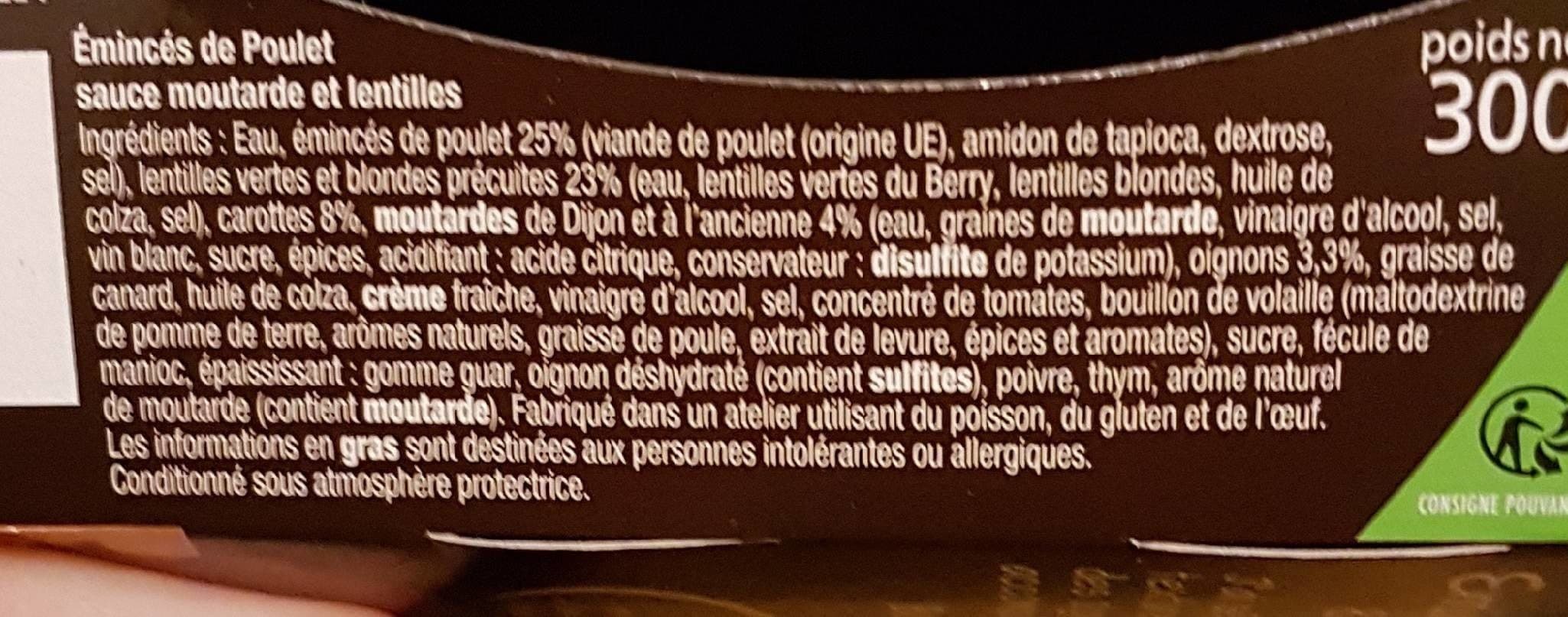 La Cuisine d'Océane Emincés de poulet a la moutarde packshot