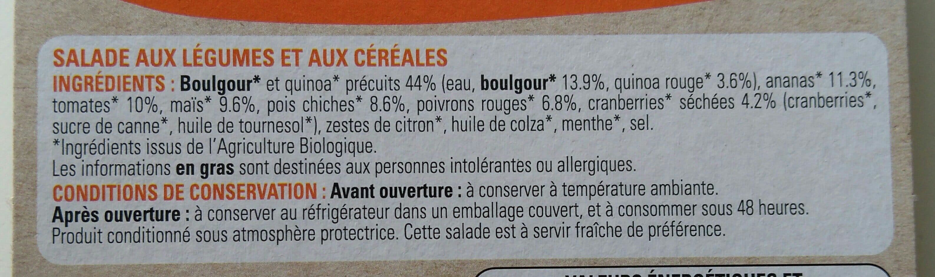 La Cuisine d'Océane Salade Grain de Folie Végétarienne packshot