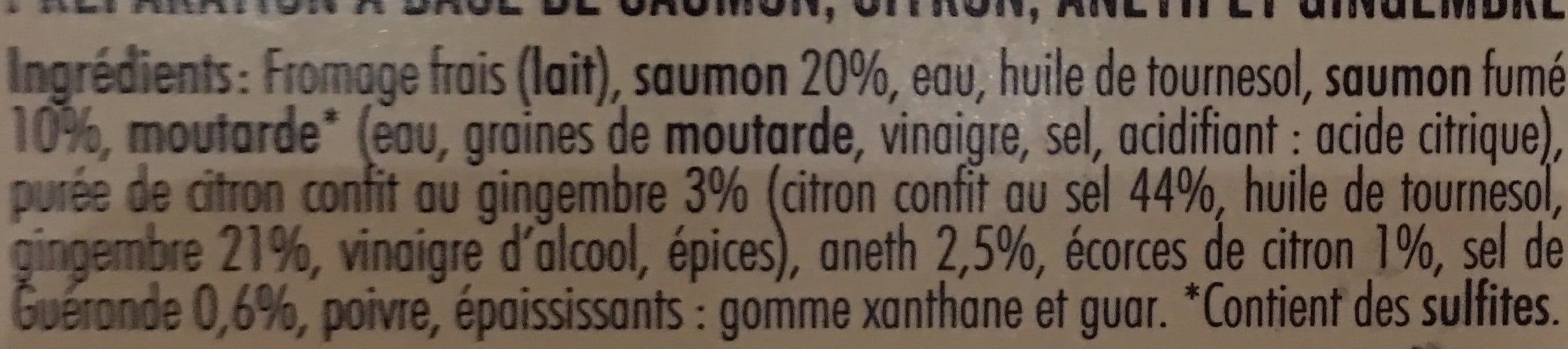 Open Food Facts Saumon-citron-aneth-gingembre packshot