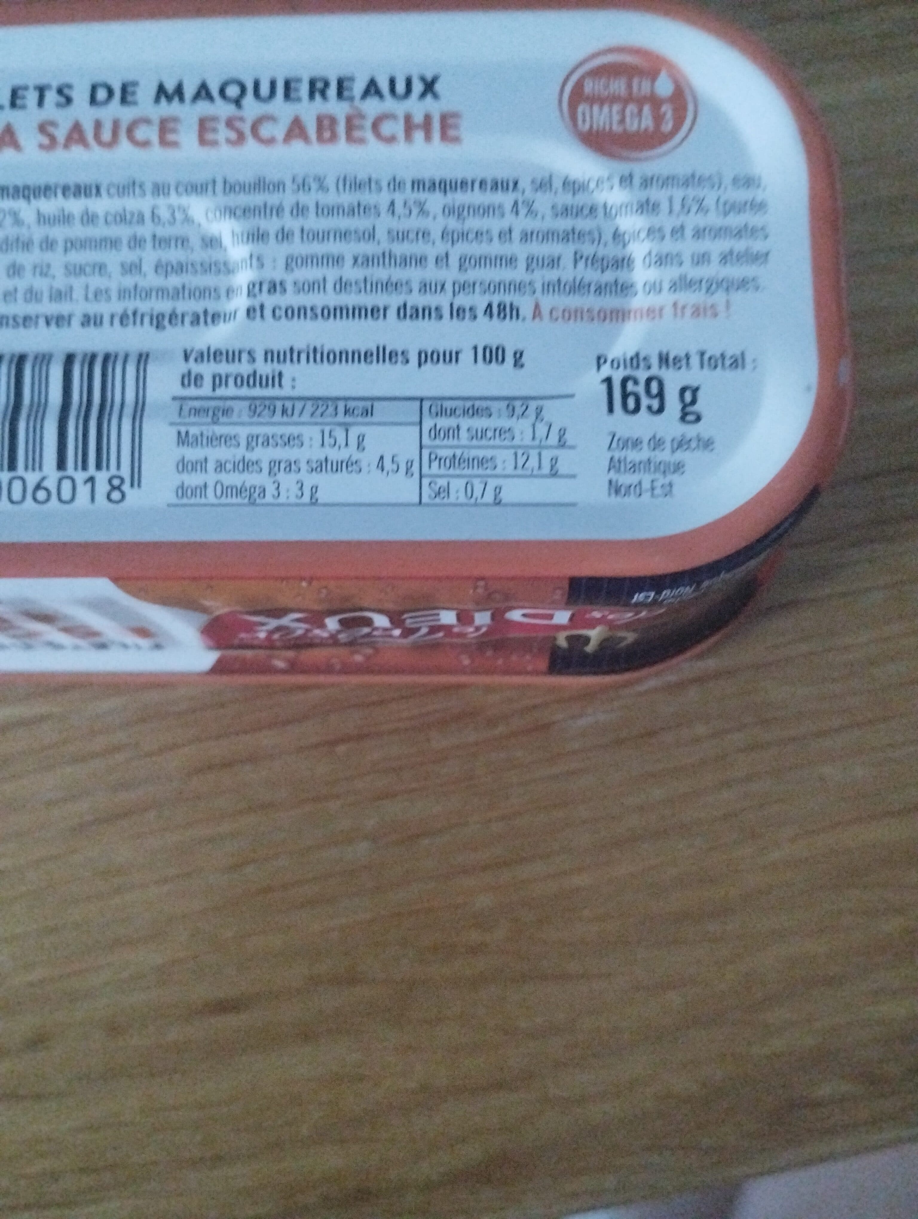 Les Dieux Filets de Maquereaux Escabèche packshot