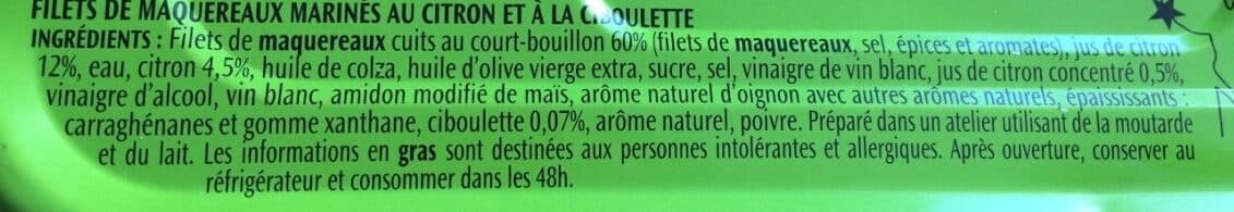 Les Dieux Filets de maquereaux Citron & Ciboulette packshot