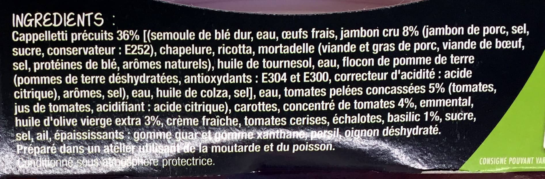 La Cuisine d'Océane Cappelletti Jambon cru & Tomate basilic packshot