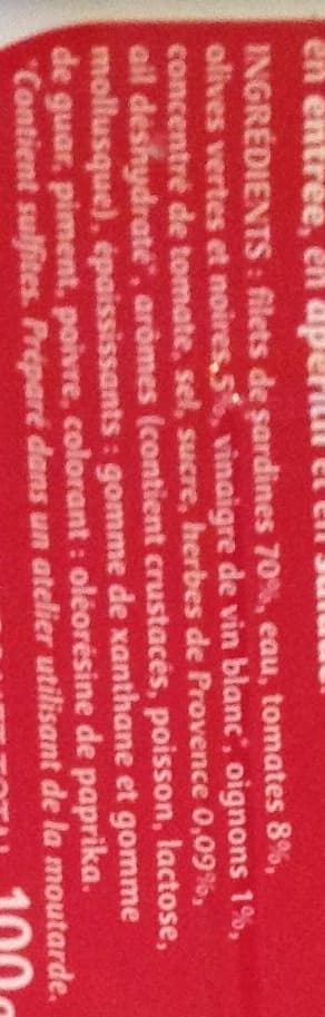 Les dieux Filets de sardines à la provençale packshot