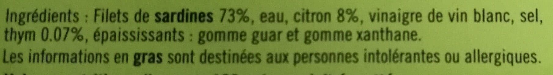 Les dieux Filets De Sardines Au Thym Et Citron Les Dieux, packshot