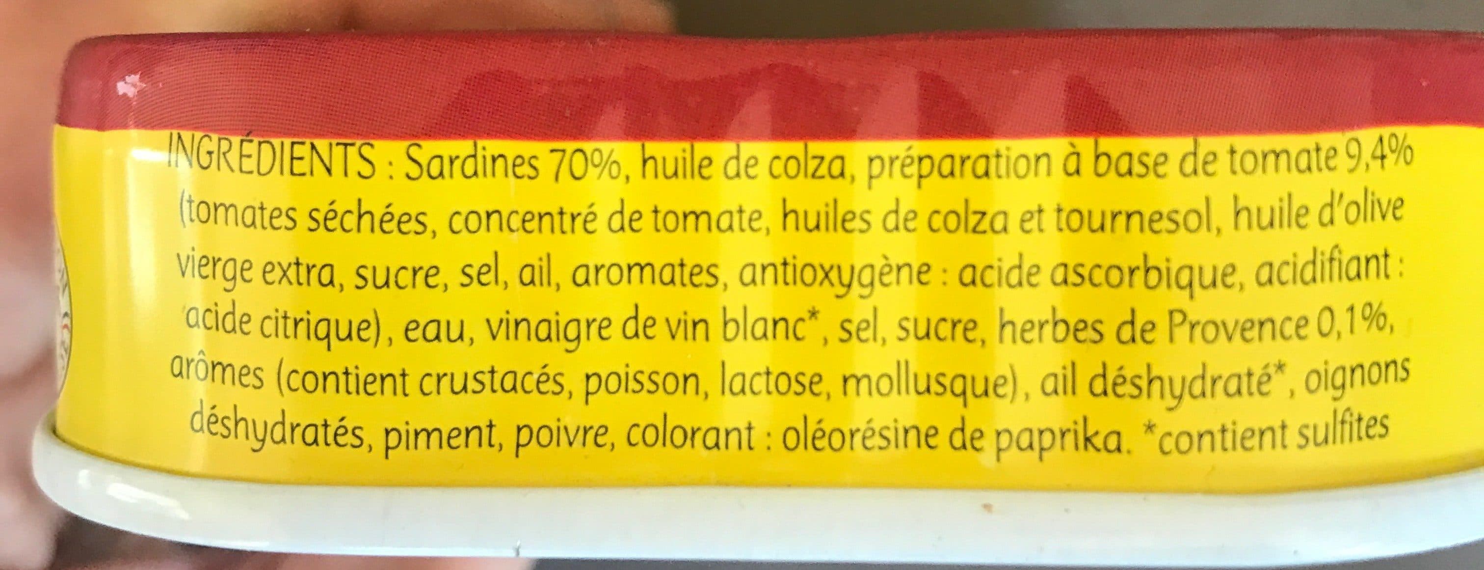 Les Dieux Sardines specialites tomates confites packshot