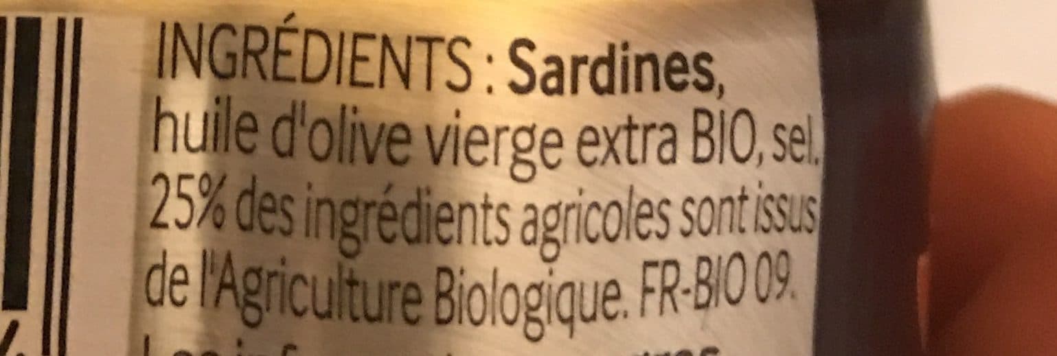 Le Trésor Des Dieux Sardines huile d'olive bio packshot