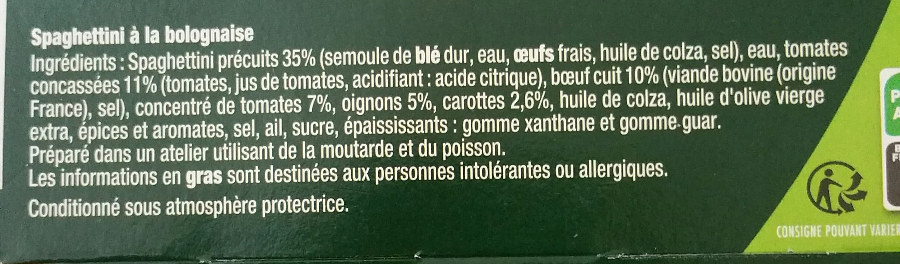 La Cuisine d'Océane Spaghettini à la Bolognaise packshot