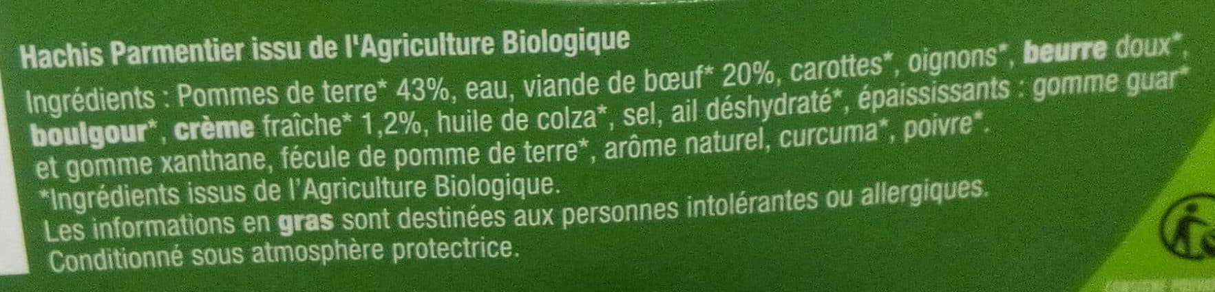 La Cuisine d'Océane Hachis Parmentier Pur Boeuf Bio packshot