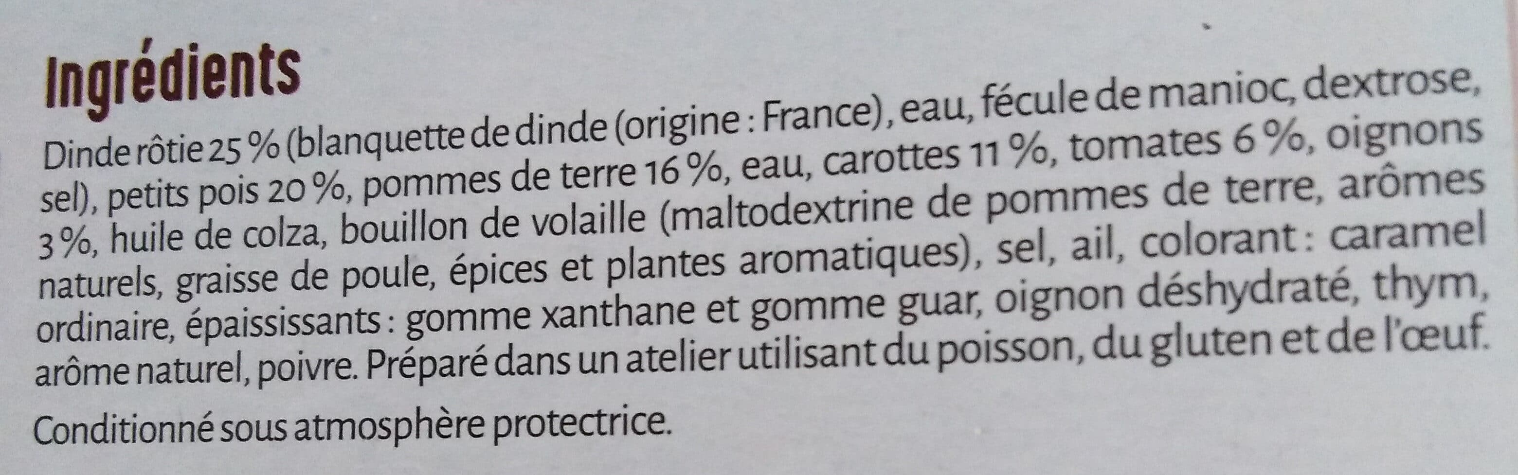 La Cuisine d'Océane Dinde fermière & 5 légumes printaniers packshot