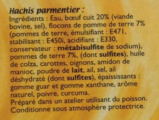 Les Plats Express' Hachis Parmentier packshot