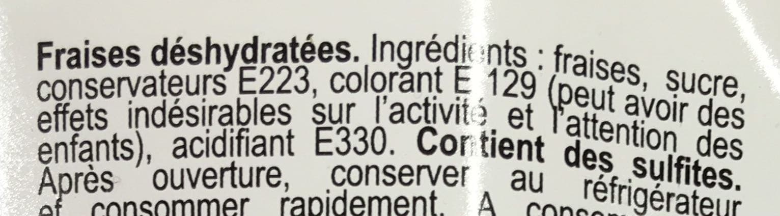 Brousse Vergez Fraises déshydratées packshot