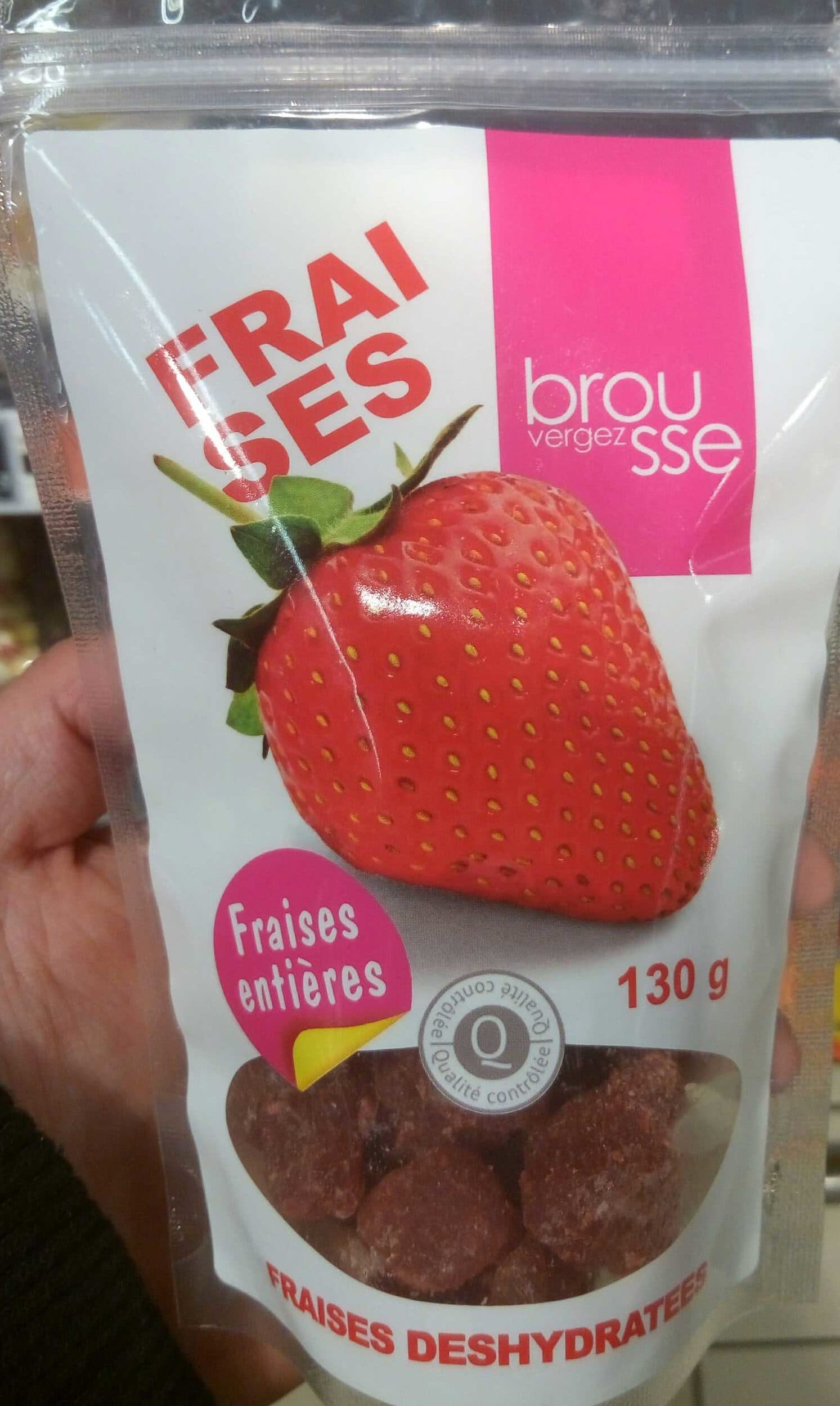 Brousse Vergez Fraises déshydratées packshot